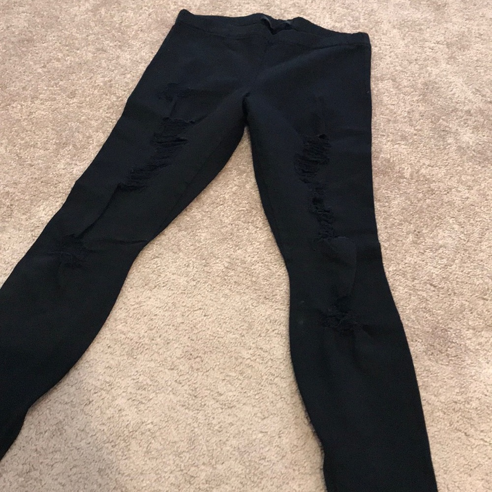 Joe’s jeans destroyed leggings.